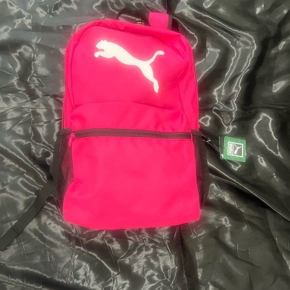 PUMA hot pink and white backpack , NWT​ - Picture 1 of 13